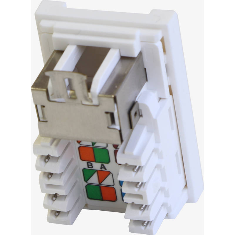 Cat6A (FTP) Screened RJ45 LJ6C Module White (12-Pack)