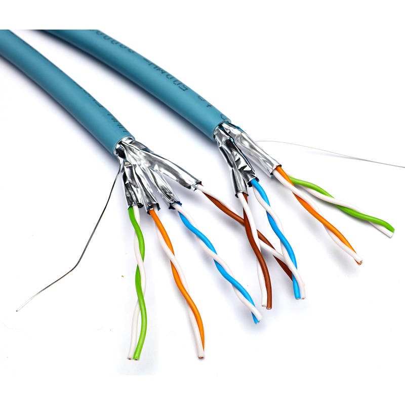 Excel Dual Cat6A Cable U/FTP LSOH CPR Euroclass Dca 500m Reel Ice Blue