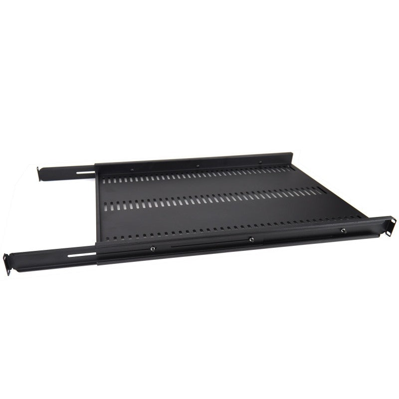 1U Adjustable Rack Mount Sliding Draw Shelf for 19 Inch Data Cabinet 660mm