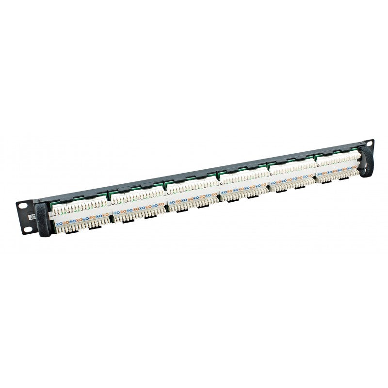 1u 19" 24 Port Cat6 UTP Elite Patch Panel