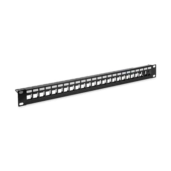 Empty Patch Panel – Flat 24 Port Modular 1U – UTP