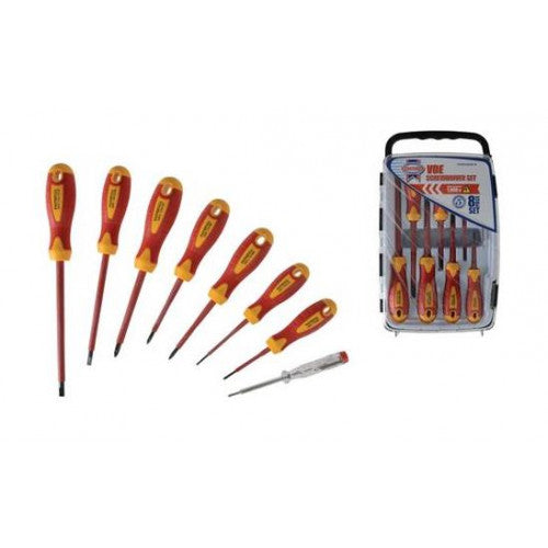 Soft Grip Set Of 8 VDE Screwdriver Set