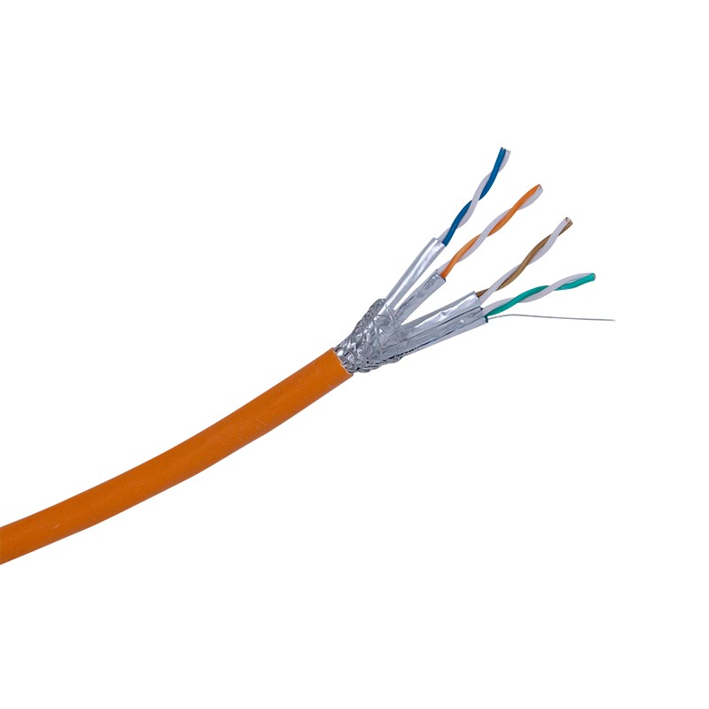 Cat7A LSZH U/UTP Orange B2CA Solid LAN Cable - 500m