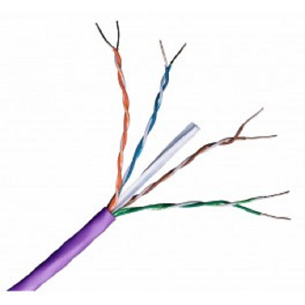 Cat6 LSZH UTP Violet Solid LAN Cable - 305m