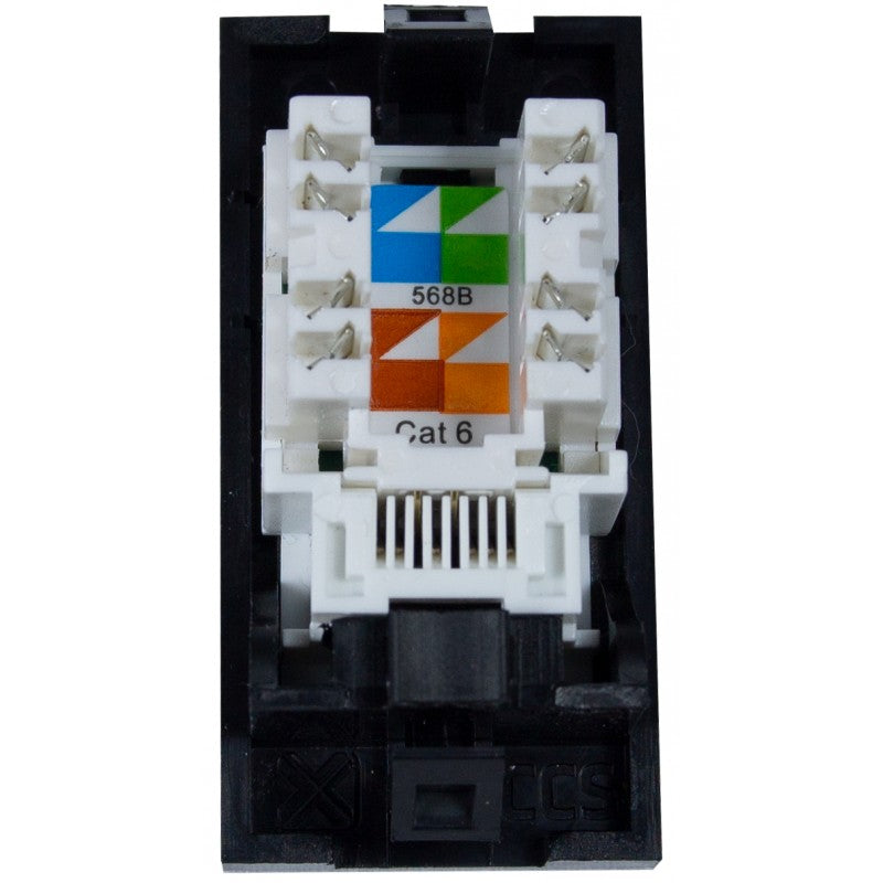 Cat6 UTP RJ45 Module (Euromod Size)