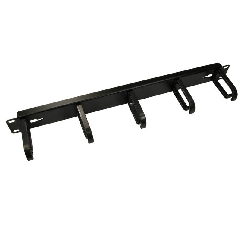 1u 19" Horizontal 5 Ring Cable Tidy Panel