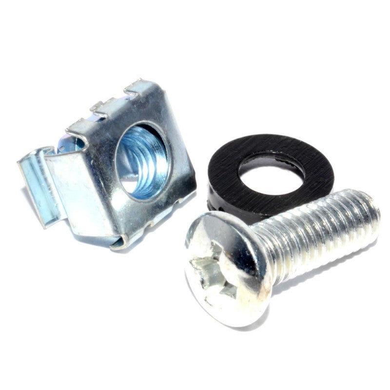 M6 Captive Cage Nuts Bolts & Washers - Silver