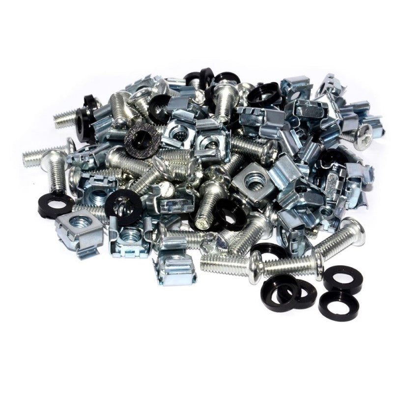 M6 Captive Cage Nuts Bolts & Washers - Silver