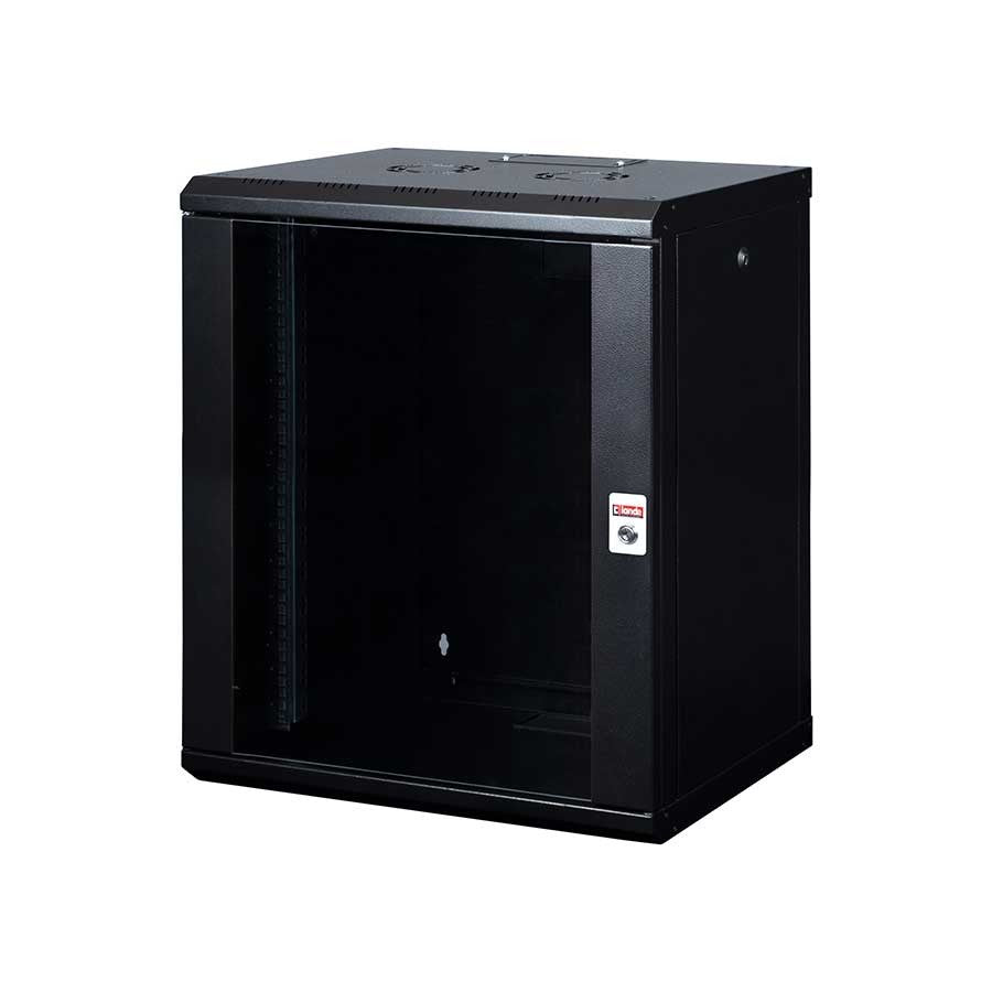 16u 600mm(w) x 450mm(d) Wall Mounted Data Cabinets - Black